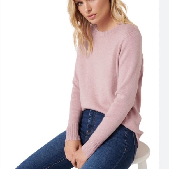 Ribbed Hem Sweater Pink - Picture 2 of 3